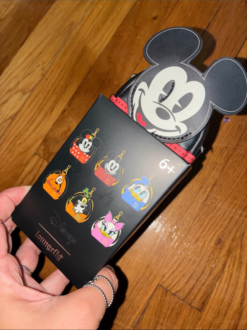 Loungefly Mickey Mouse Red and Black Blind Box Key chain mini bag - Picture 3 of 5